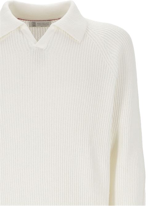 Ribbed knit polo Brunello Cucinelli | M2W706005C2723